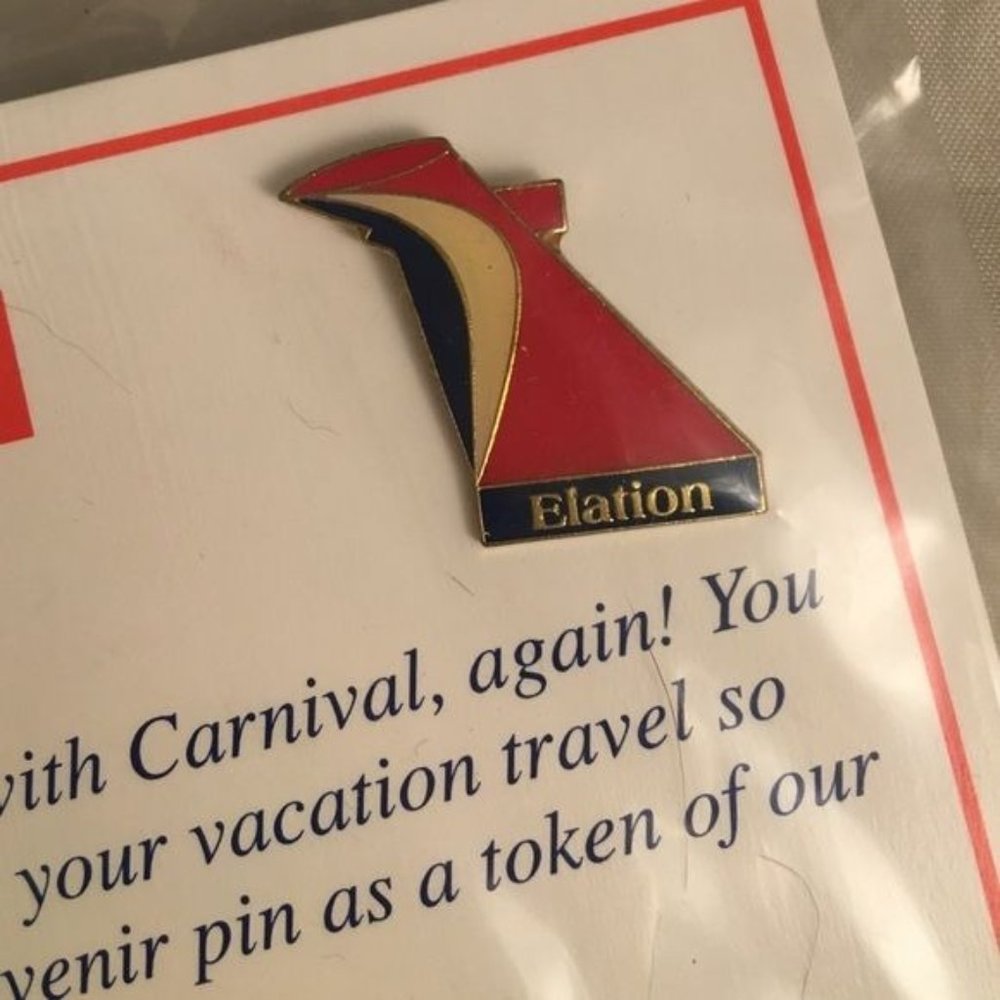 Carnival cruise line ELATION collectors pin NIP